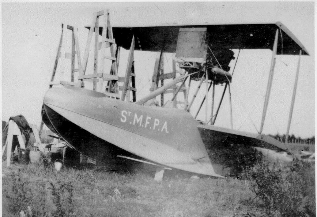 Premier atterrissage en catastrophe, 1919.