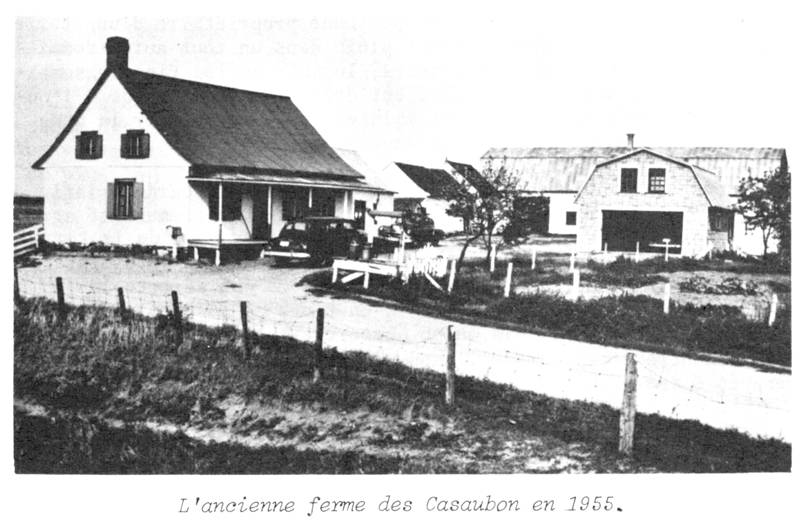 L'ancienne ferme des Casaubon en 1955