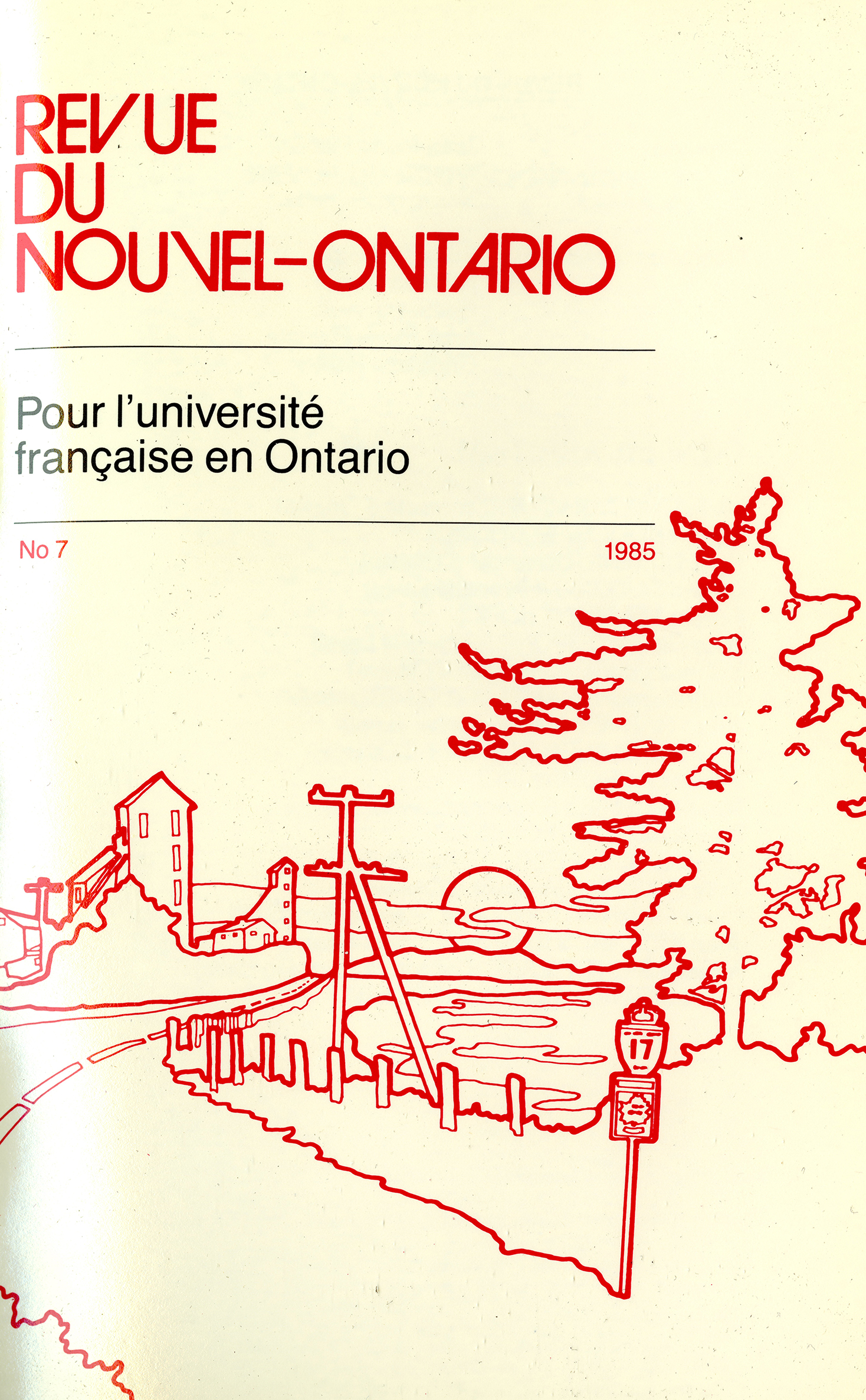 Revue du Nouvel-Ontario, no 7, 1985
