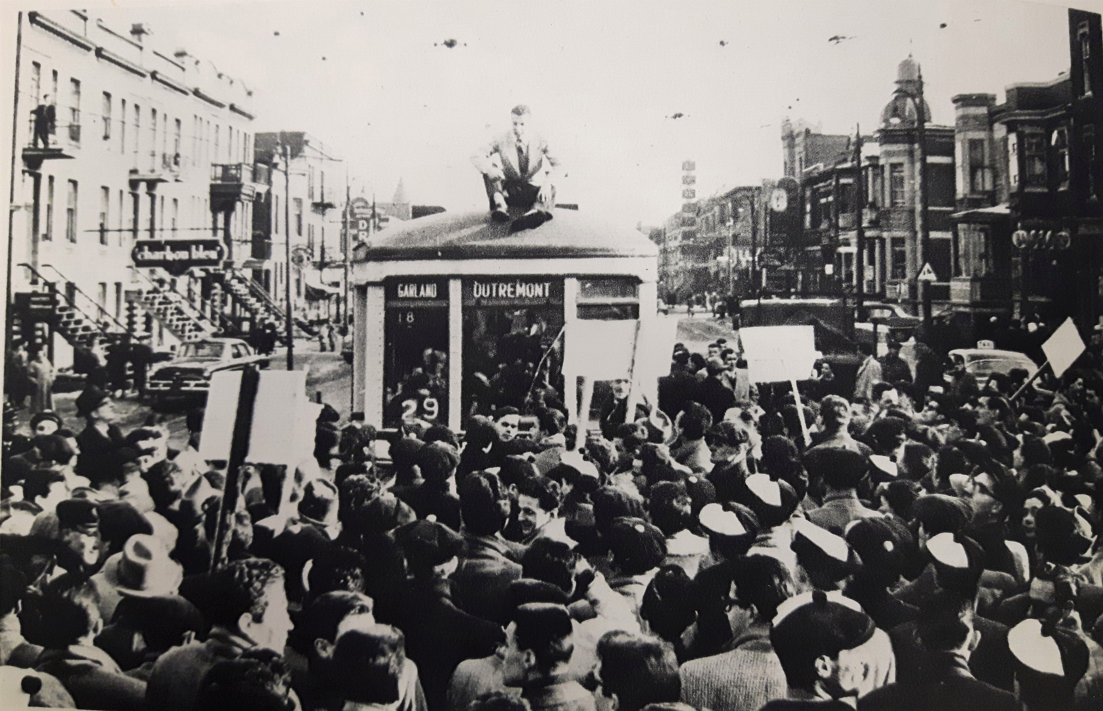 Manifestation Ã©tudiante, 1955