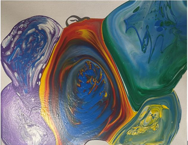 Oeuvre d'art abstraite