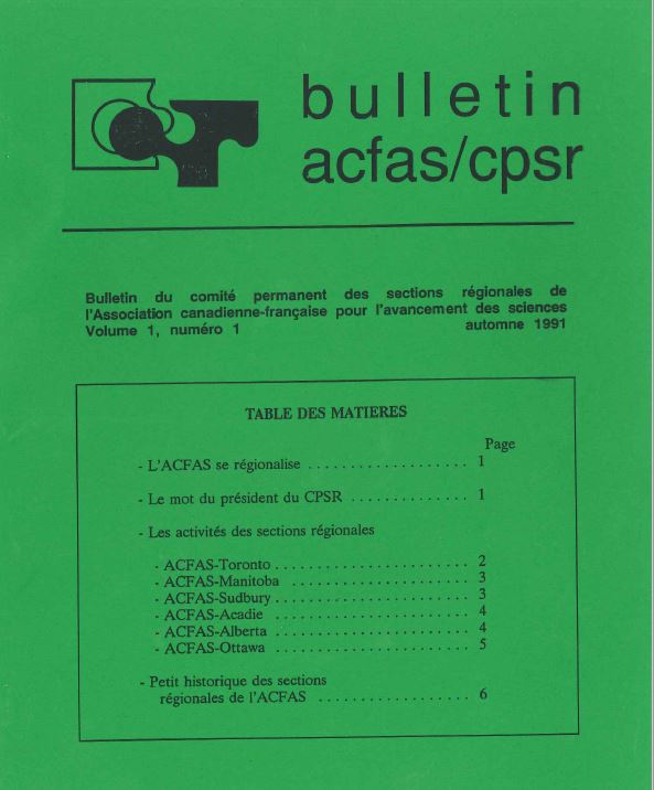 Bulletin des sections régionales