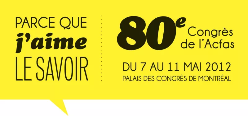 Logo du 80e Congrès de l’Acfas