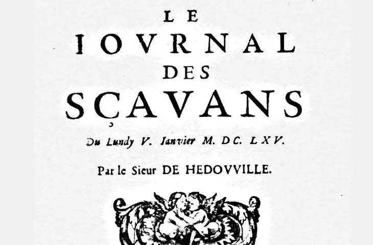 Ancienne image du journal des savants