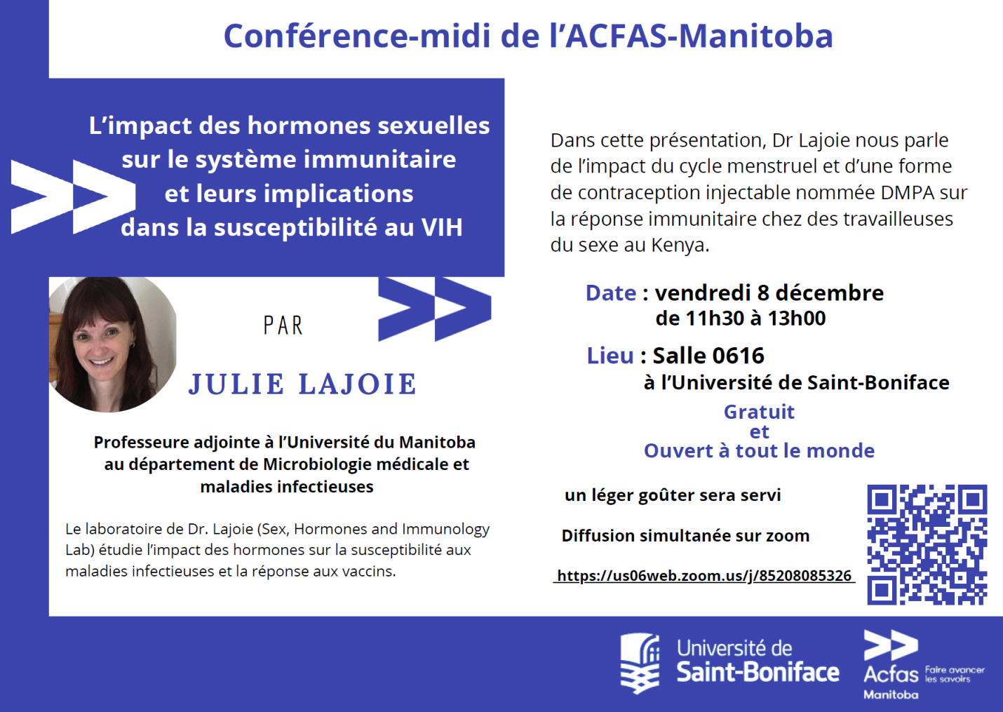 Conférence-midi de l&#039;Acfas Manitoba