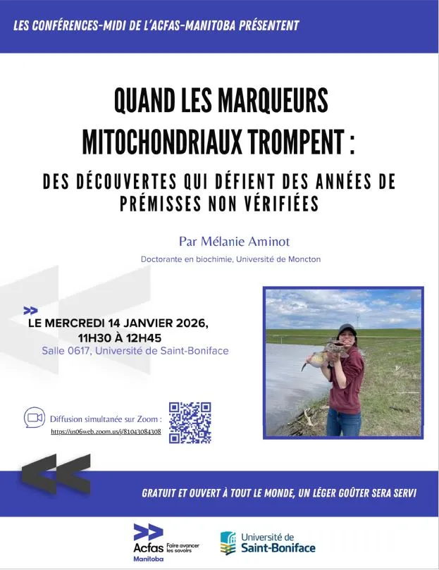 Affiche conférence-midi 14 janvier 2026 par Mélanie Aminot