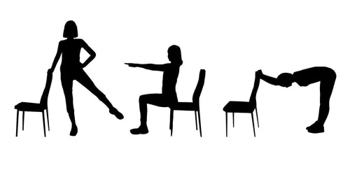 Illustration de mouvement de physiothérapie