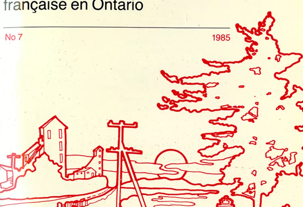 Revue du Nouvel Ontario, 7e numéro, 1985