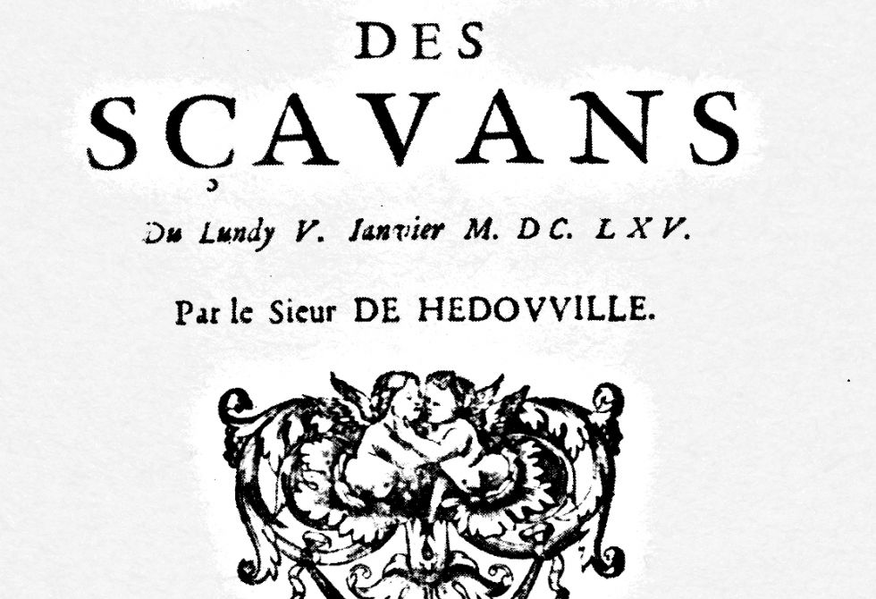 Le Journal des sçavans, Paris, 1665