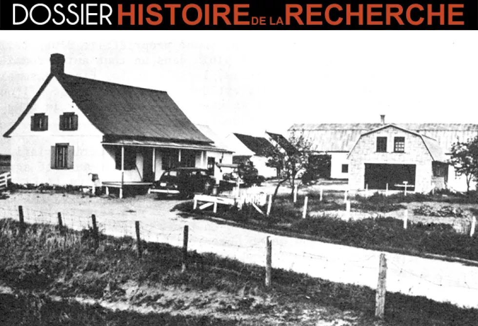 L&#039;ancienne ferme des Casaubon, 1955