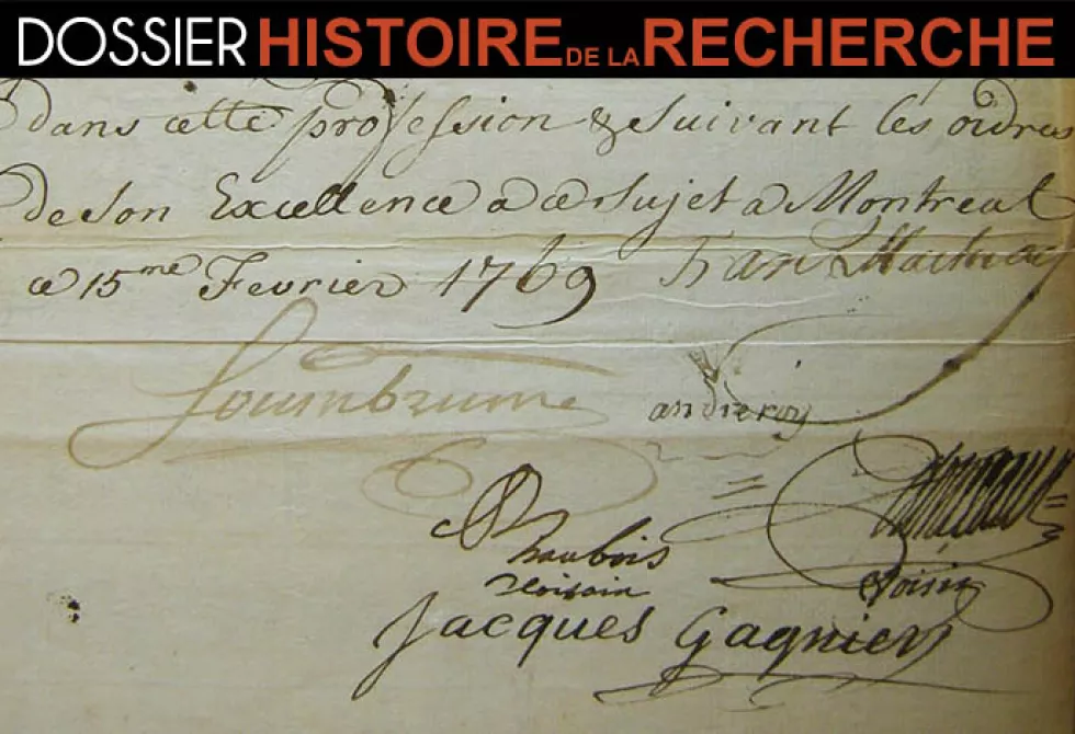 Récit de recherche - Perron
