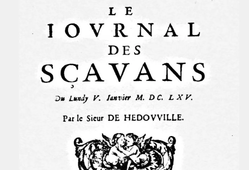 Ancienne image du journal des savants