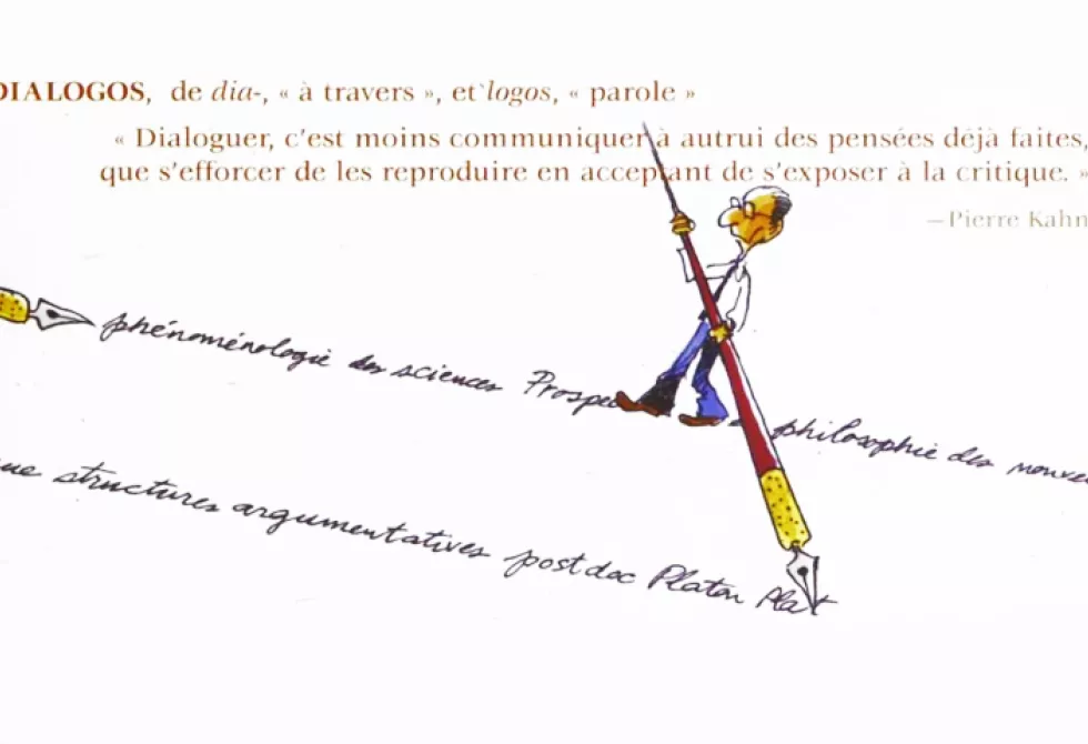 Dessin d&#039;un homme qui écrit avec un crayon géant