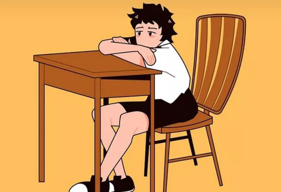 illustration d&#039;un étudiant