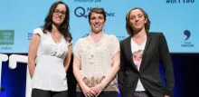 Les trois lauréates de la finale du concours MT180 2016