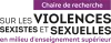 Chaire de recherche sur les violences sexistes et sexuelles en milieu d’enseignement supérieur